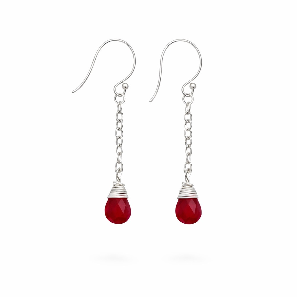 Hl1605 Ruby Hook Dangles - image 1